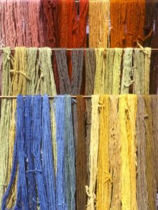 Natural dye colors