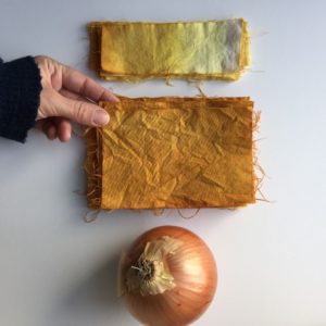 Onion skin dye